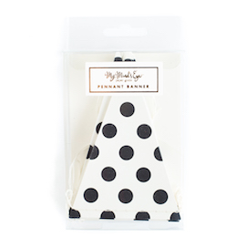 Black & white dots  - mini banner